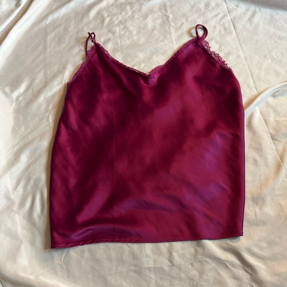 Victoria's Secret‎ Rich Magenta Satin Cami